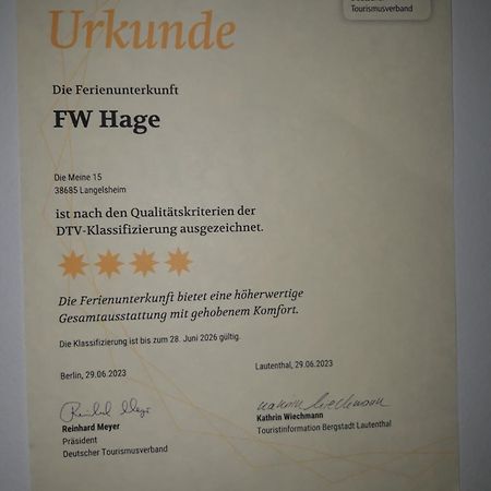 Fewo Hage Langelsheim Dış mekan fotoğraf
